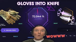 Changing My Gloves Into AWESOME KNIFE! (Skinclub)