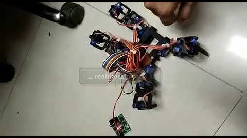 Sprider Robot or crawler robot Quadruped robot using arduino and bluetooth remote control