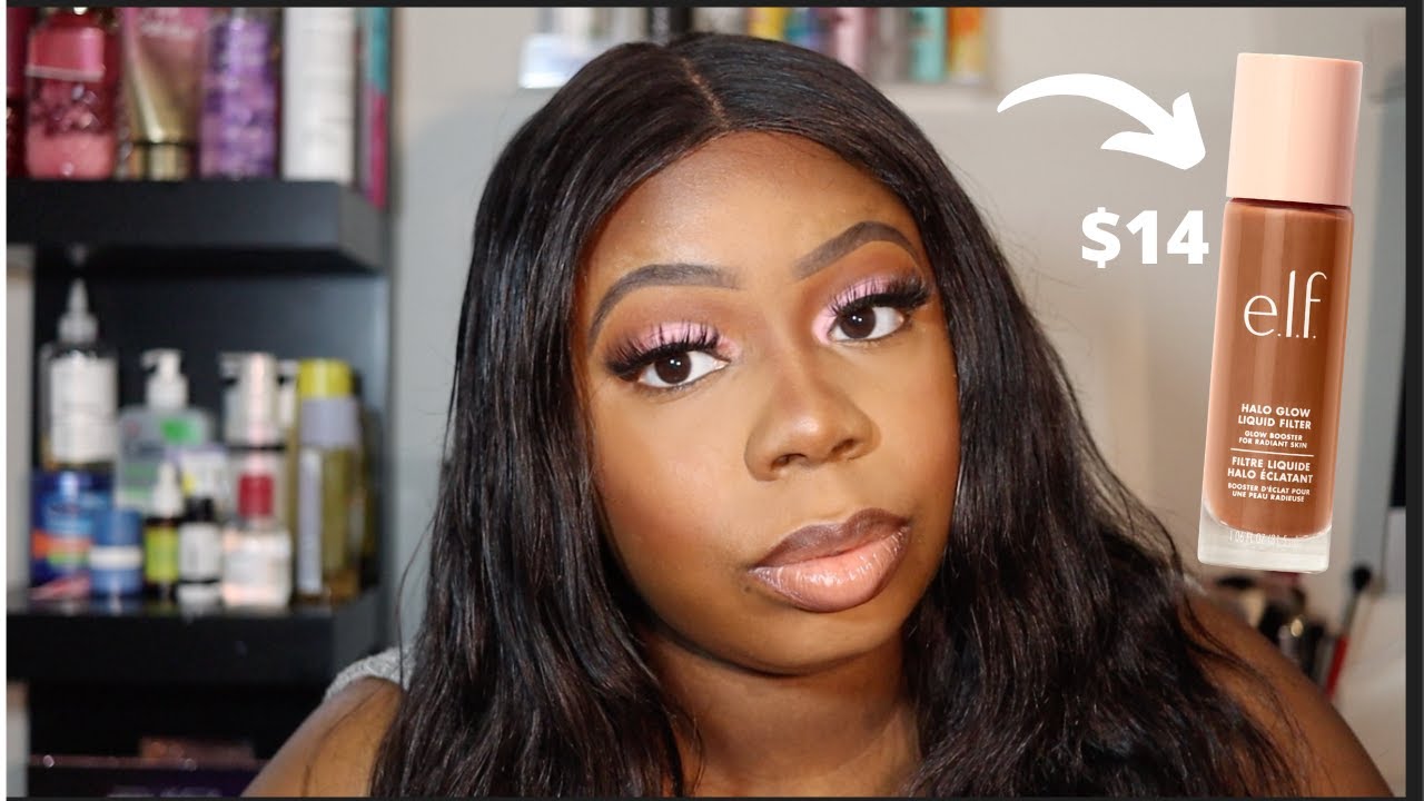 New!! E.l.f Cosmetics Halo Glow liquid filter | Porsha Marie | FILTER REVIEW ON OILY SKIN/DARK SKIN New!! E.l.f Cosmetics Halo Glow liquid filter | Porsha Marie | FILTER REVIEW ON OILY SKIN/DARK SKIN
