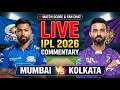 🔴Live - Mumbai Indians vs Kolkata Knights Riders IPL 2026 Score & Commentary IPL 2026 | Watchalong