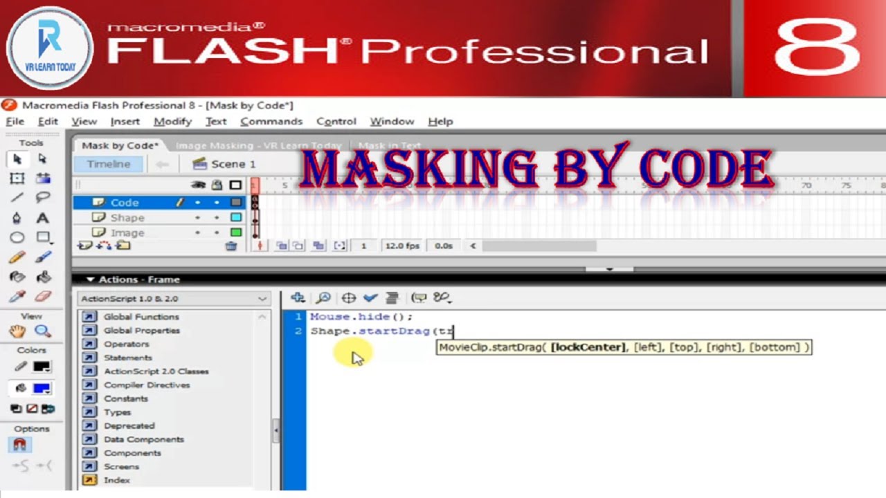 Macromedia Flash 8 Masking Effects By Code - Youtube