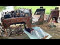 Restoration of the antique UAZ 469 car | Restore and repair of UAZ 469 bridge differential gearbox