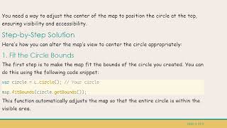 How to Change the Map Center Position to the Top Using Leaflet in Angular