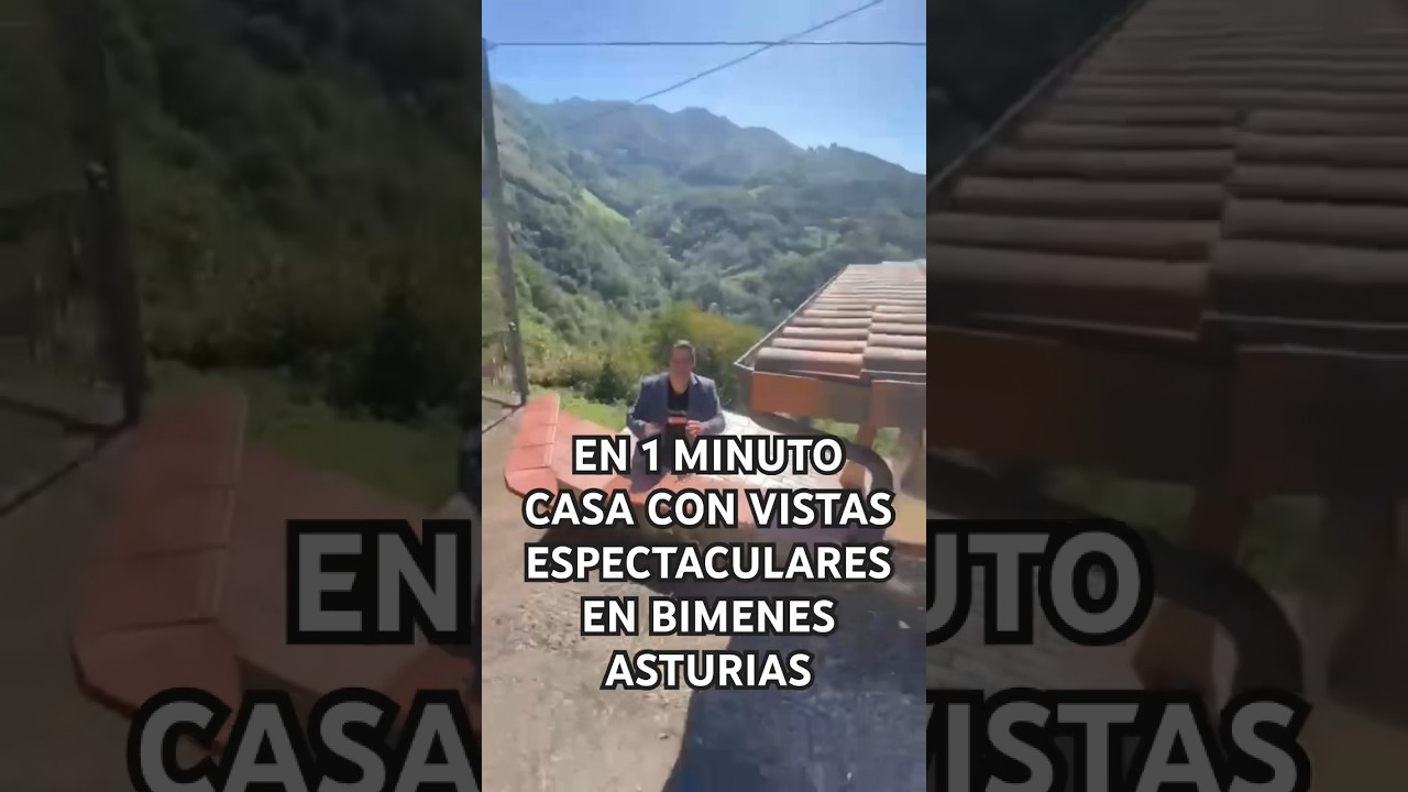 119.000€ | EN 1 MINUTO, casa con vistas increíbles en un pueblo encantador de Bimenes, en Asturias