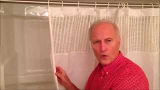 StayDry Shower Curtain   Keeping floors clean, dry and safe