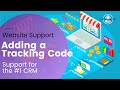 Website Support - Add tracking code