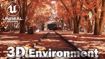Autumn Season 3D Environment in Unreal Engine 5 #3danimation #3denvironment #autumn