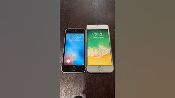 iPhone 5s on iOS 9 vs iPhone 6 on iOS 12 boot up test #shorts #iphone5s #ios9 #iphone6 #ios12