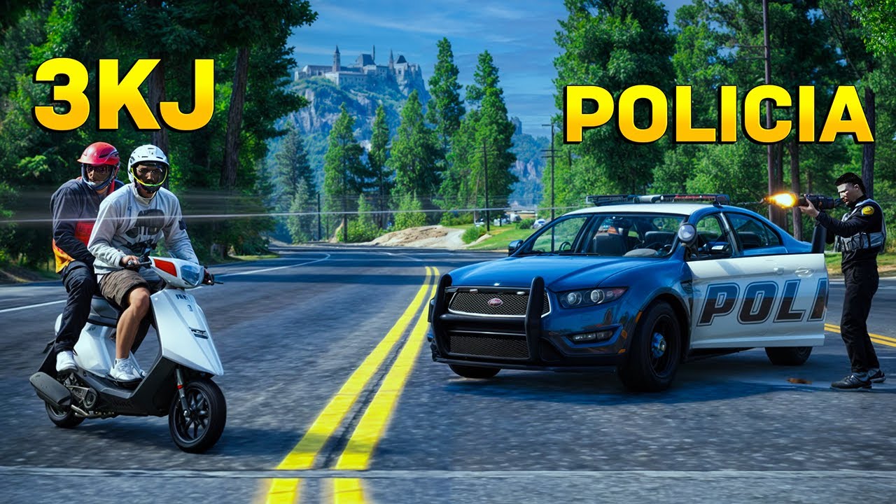 Tratamos De Salir De La Ciudad Pero La Policia Nos Intercepta En Gta Rp