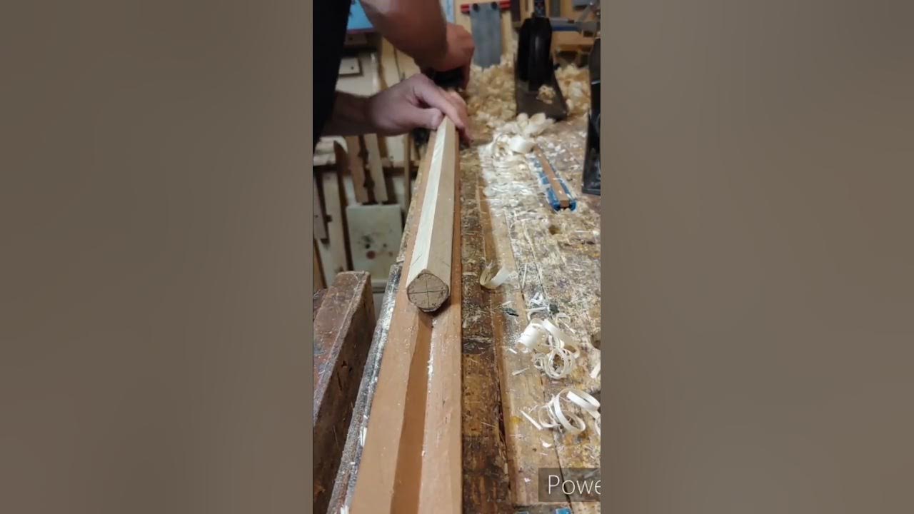 Hand Planing a Hickory Golf Shaft YouTube