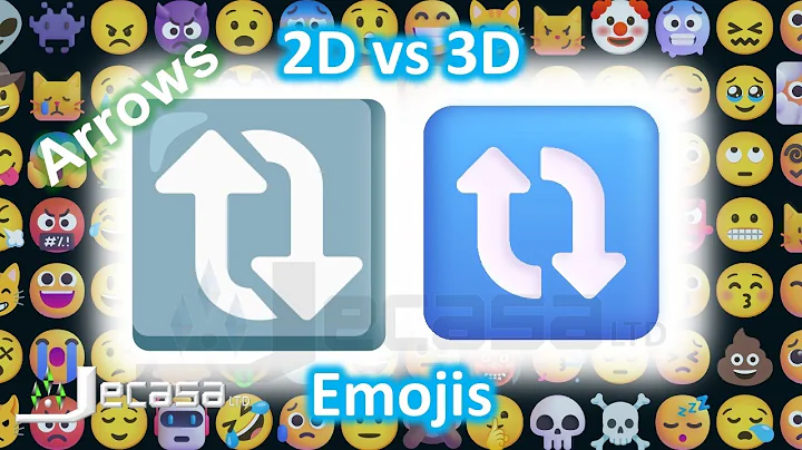 Emoji Meanings, 2D vs 3D Emojis, Part 43 - Arrows | Noto vs Fluent Emojis | Learning English