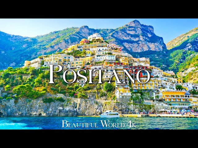 Positano 4K - Scenic Relaxation Film - Calming Piano Music, Beautiful Nature class=