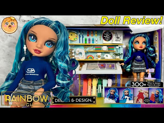 Rainbow High Dream & Design Fashion Studio Playset, Fashion Designer  Playset with Exclusive Blue Skyler Doll Plus Easy No Sew Fashion Kit Kids  Gift