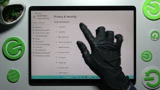 MICROSOFT SURFACE PRO X - How To Change Apps Permissions screenshot 3