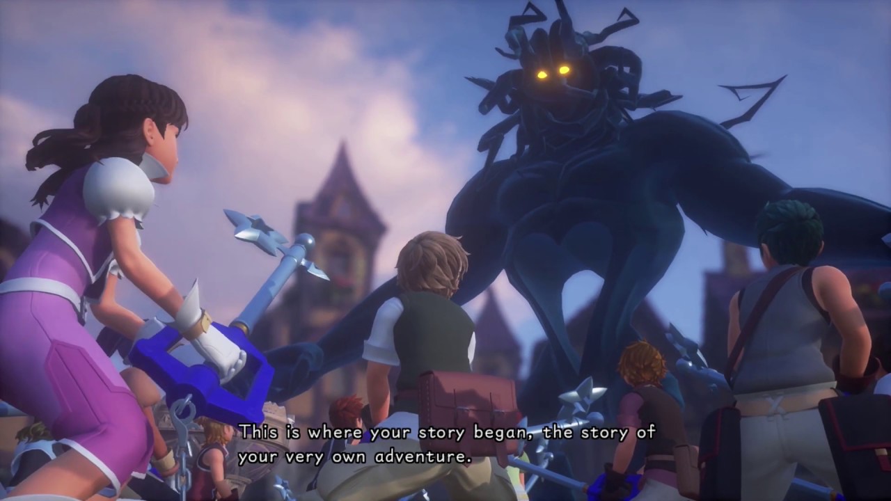 Kingdom Hearts: X[chi] / X[chi] Back Cover - Shortened Cutscene Movie