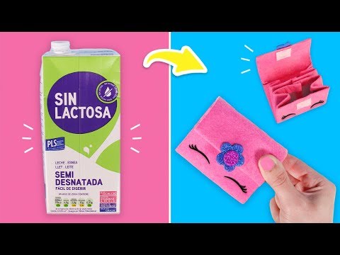 CARTERA CON BRICK DE LECHE Y MÁS MANUALIDADES PARA NIÑOS | Fun Club