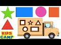 Learn Shapes With Cars For Kids Educational Videos For Kids KidsCamp