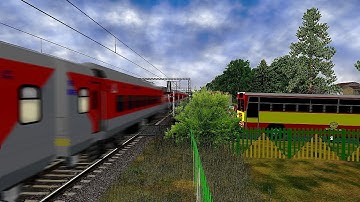Rajdhani Express at its Full Speed In Indian Train Simulator
