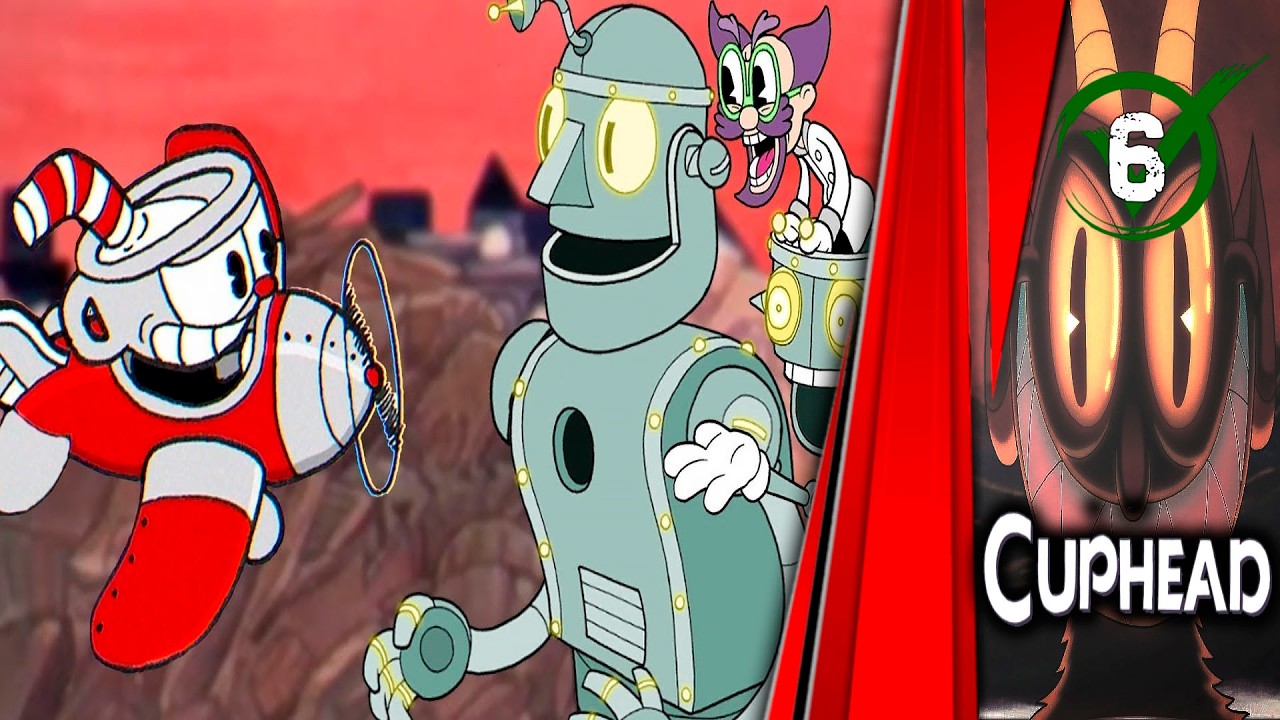 Боль и страдания в Cuphead ᐅ Робо босс / 6 стрим