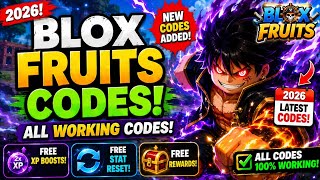 🔥 NEW ALL WORKING BLOX FRUITS CODES 2026! FREE XP BOOSTS, STAT RESETS &amp; REWARDS! (ROBLOX)