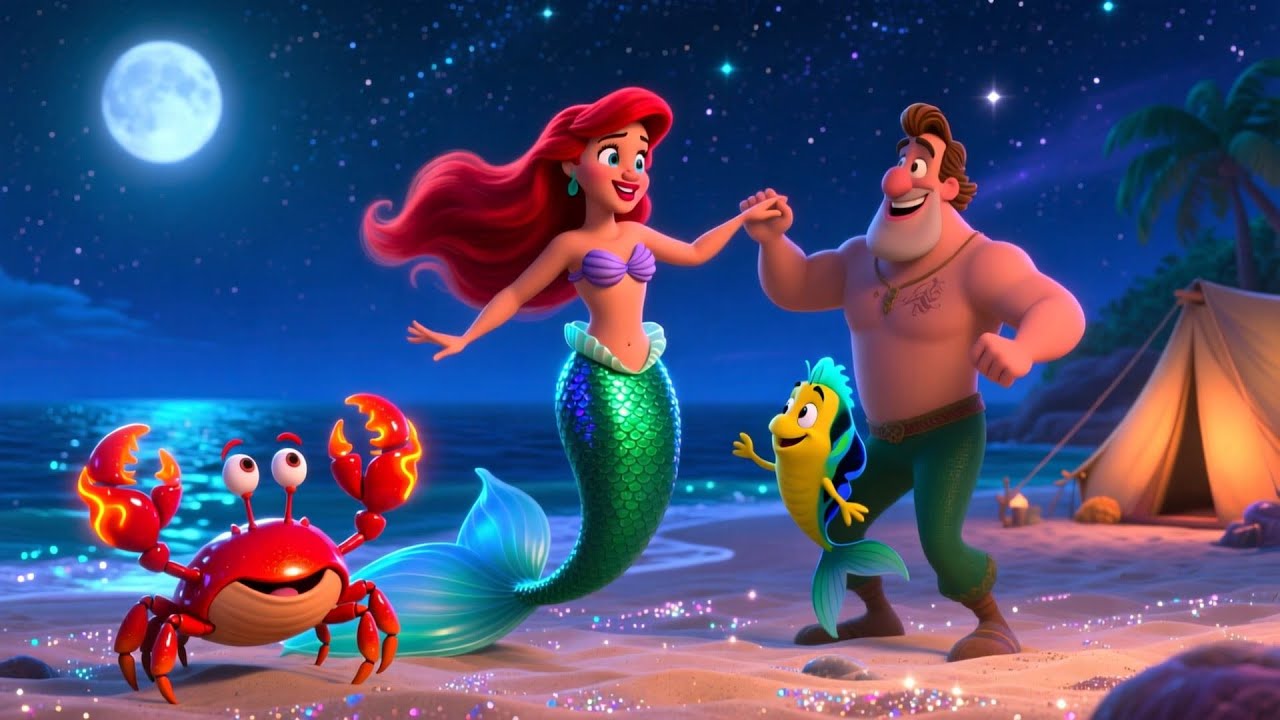 "Camping" Song from Tooniverse TV. Ariel - The Little Mermaid! 🧜🏻‍♀️🏕️