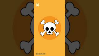 Simple skull vector in Adobe illustrator.
