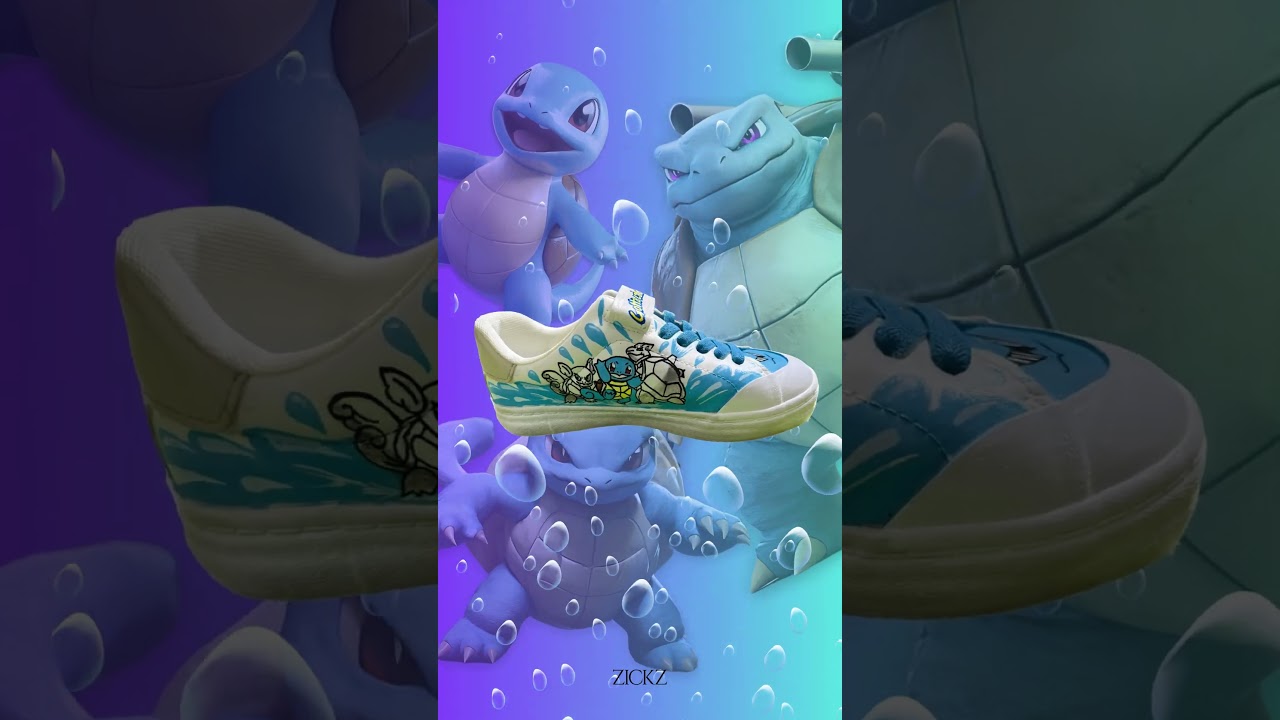 One-of-a-Kind Pokémon Custom Sneakers for Kids | Zickz Artistry 