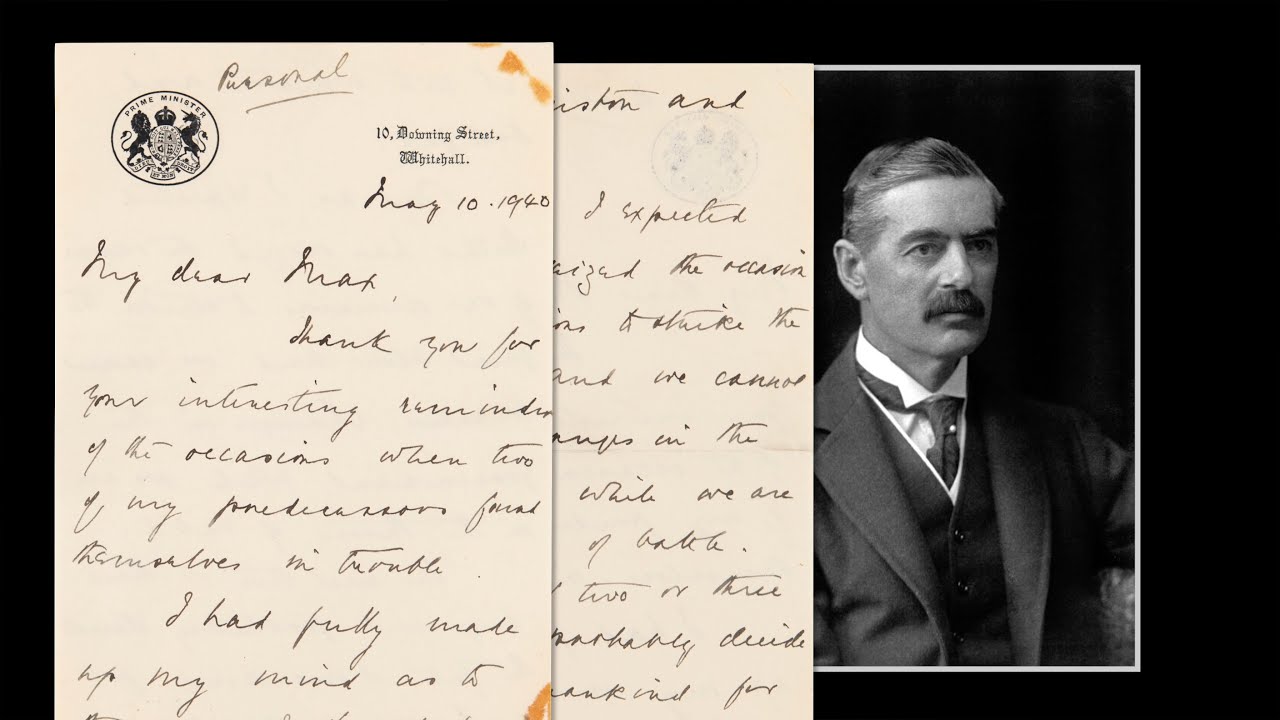 Neville Chamberlain's Last Letter as Prime Minister Set to Go Under the Hammer