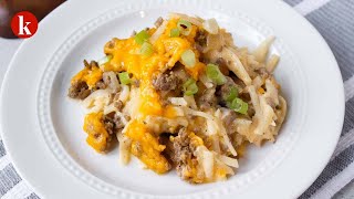 Slow Cooker Hamburger Hash Brown Casserole Recipe