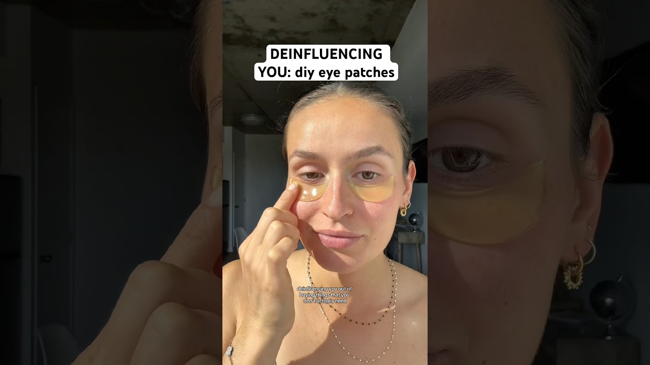 Домашние патчи под глаза, рецепт в комментариях! #деинфлюенс #натуральныйуходзакожей