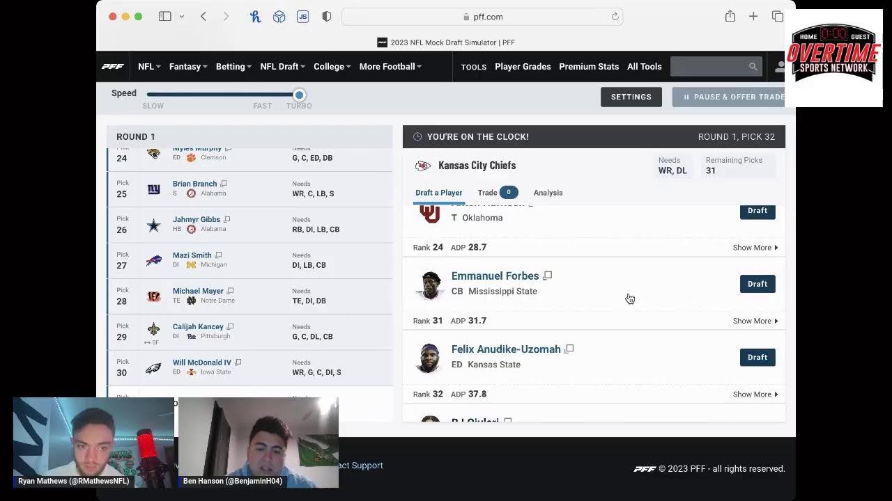 Pigskin Pick 'Em Mock Draft 7 (LAST ONE!) YouTube