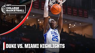 DOMINATION 😤 Duke Blue Devils vs. Miami Hurricanes | Full Game Highlights | ESPN College Basketball