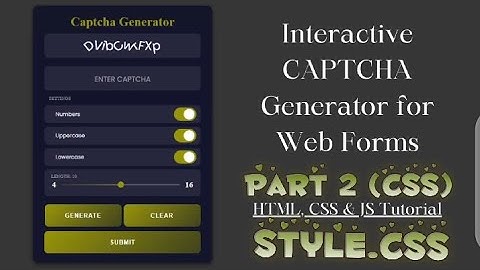 Captcha Generator Part 2 (CSS)#shorts #shortsvideos #viral #viralvideo #html #css #javascript