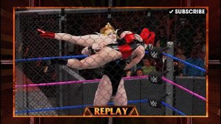 (REQUEST) HARLEY QUINN VS BOWSETTE ( STEEL CAGE MATCH)