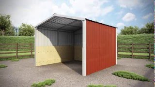 12 x 12 x 8 Loafing Shed