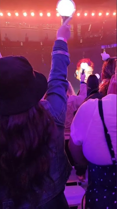NAMJOON HAS RED HAIR ITS TRUE ITS REAL....BTS PTD CONCERT IN LA DAY 3 SOUND CHECK