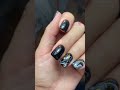 Мармурові нігті. Фольга на нігтях. #манікюр #гельлак #nails #нігті #фольга #фольгананігтях
