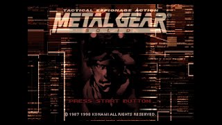 Metal Gear Solid (1998, Konami, Playstation 1) - Intro Movie and Title Screen