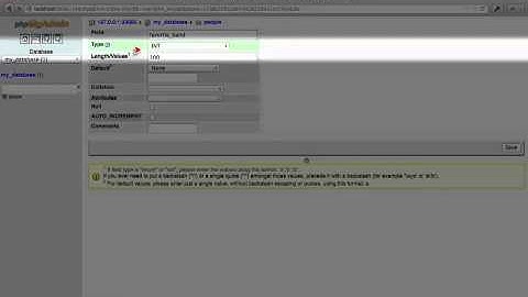 112. How to change column types using PHPMyAdmin and adding our final entry (a Drupal how-to)
