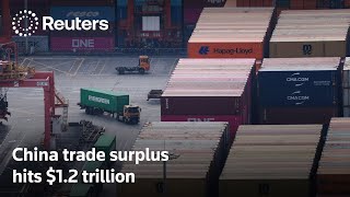 China's 2025 trade surplus hits record $1.2 trillion | REUTERS