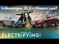 VW ID.3 vs Nissan Leaf: In-depth review with Ginny Buckley & Nicki Shields / Electrifying (4K)