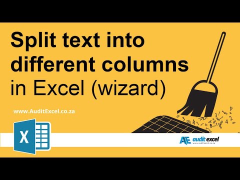 Text to columns in Excel. Wizard to help you split a column into multiple columns