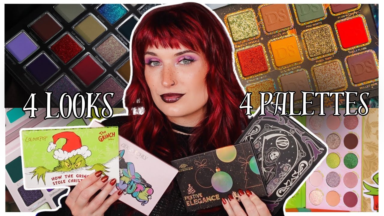 4 образа, 4 палитры! | праздничная элегантность, таро смерти, убийственная милота, как Гринч укра...