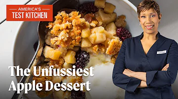 The Unfussiest Dessert: Apple-Blackberry Betty