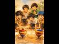 చిన్నప్పటి ఆటలు… మొబైల్ లేని ఆనందం 😌 | Village Childhood Memories#90skids #childhoodmemories#shorts