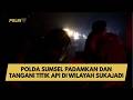 POLDA SUMSEL PADAMKAN DAN TANGANI TITIK API DI WILAYAH SUKAJADI