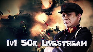C&C Generals Zero Hour 1v1 50k Livestream & ZHLADDER Games