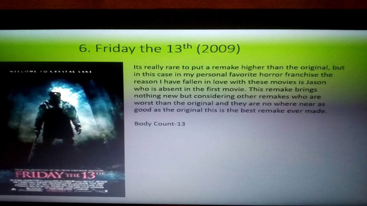 Ranking the Friday the 13th Franchise (Worst to Best)