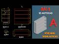 VẼ TỦ KỆ 3D TRONG AUTOCAD