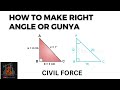 How To Make Right Angle Or Gunya Construction Building Layoutplan Rightangle